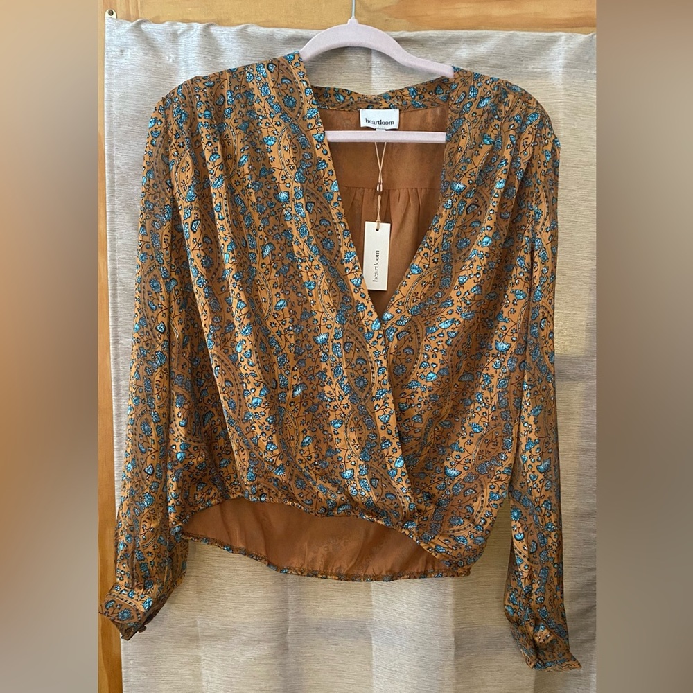 Beautiful Heartloom Silk material blouse.